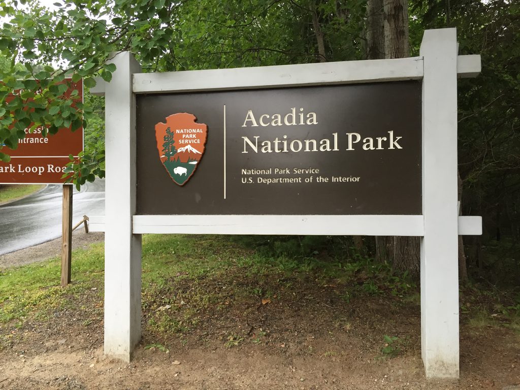 Hulls Cove Entrance Sign, Acadia National Park