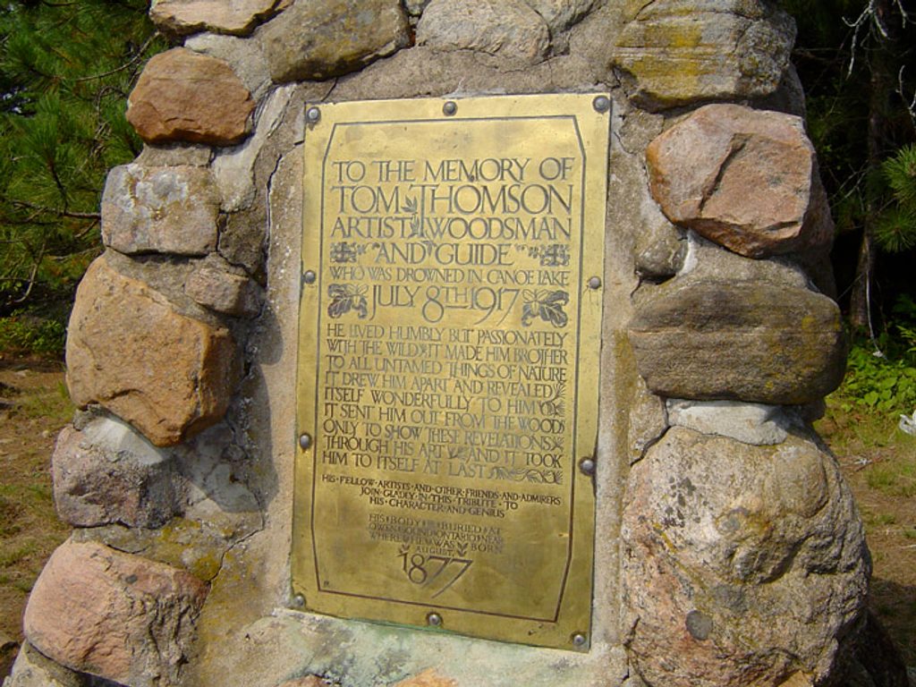 Tom Thomson Cairn, Canoe Lake, Algonquin Provincial Park