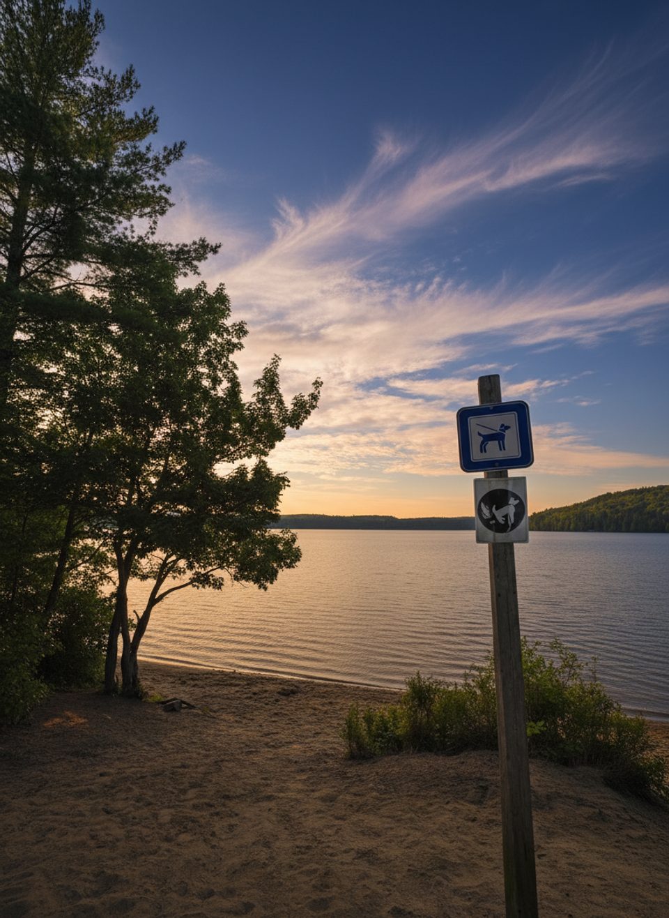 Rock Lake Dog Beach, Algonquin Provincial Park