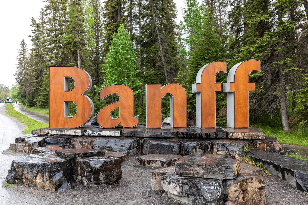 Banff Welcome Sign, Banff National Park