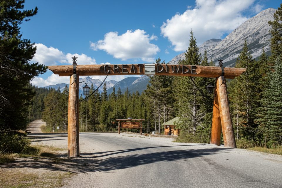 BC Alberta Border Marker, Banff National Park