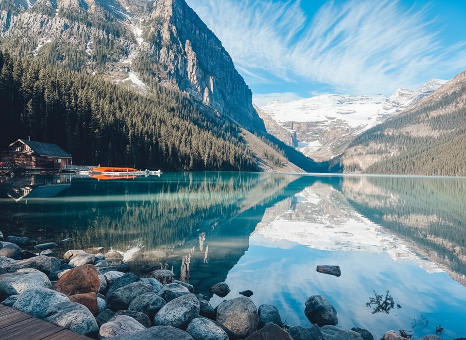 Lake Louise Boathouse, Banff National Park