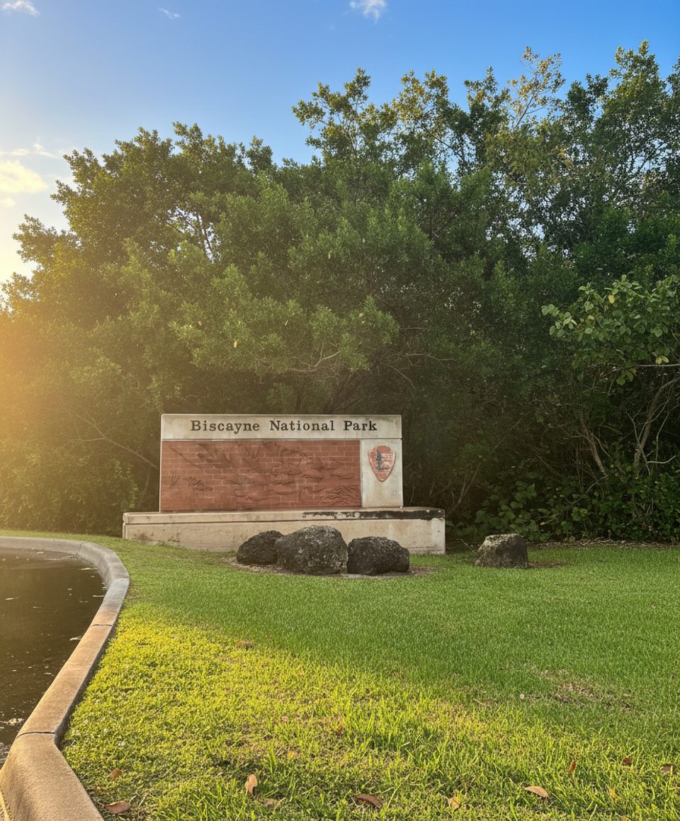 Biscayne National Park Entrance Sign, Biscayne National Park