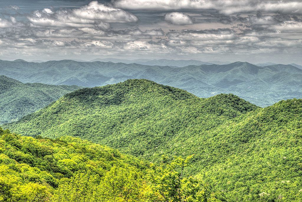 Bunches Bald Overlook (MP 459.5), Blue Ridge Parkway