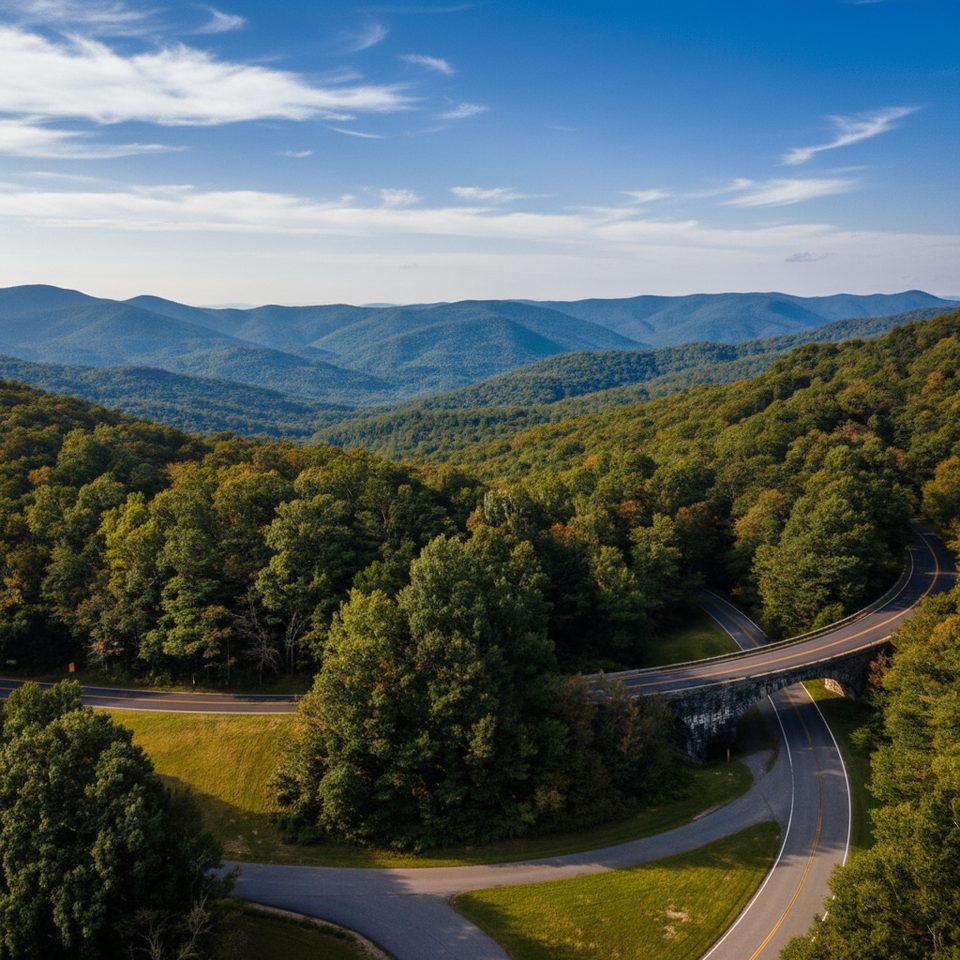 Buck Creek Gap Parking Overlook (MP 344.1), Blue Ridge Parkway