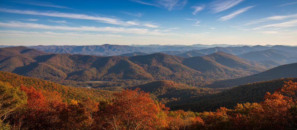 Woodfin Valley Overlook (MP 446.0), Blue Ridge Parkway