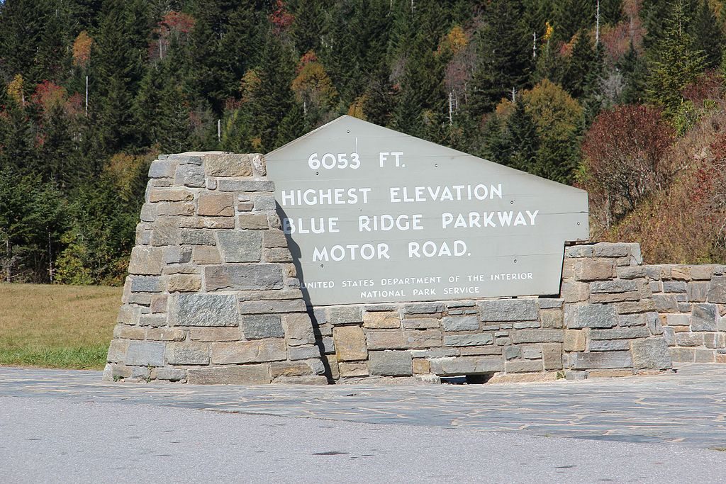 Richland Balsam Overlook - Highest Point on the Parkway (MP 431.4), Blue Ridge Parkway