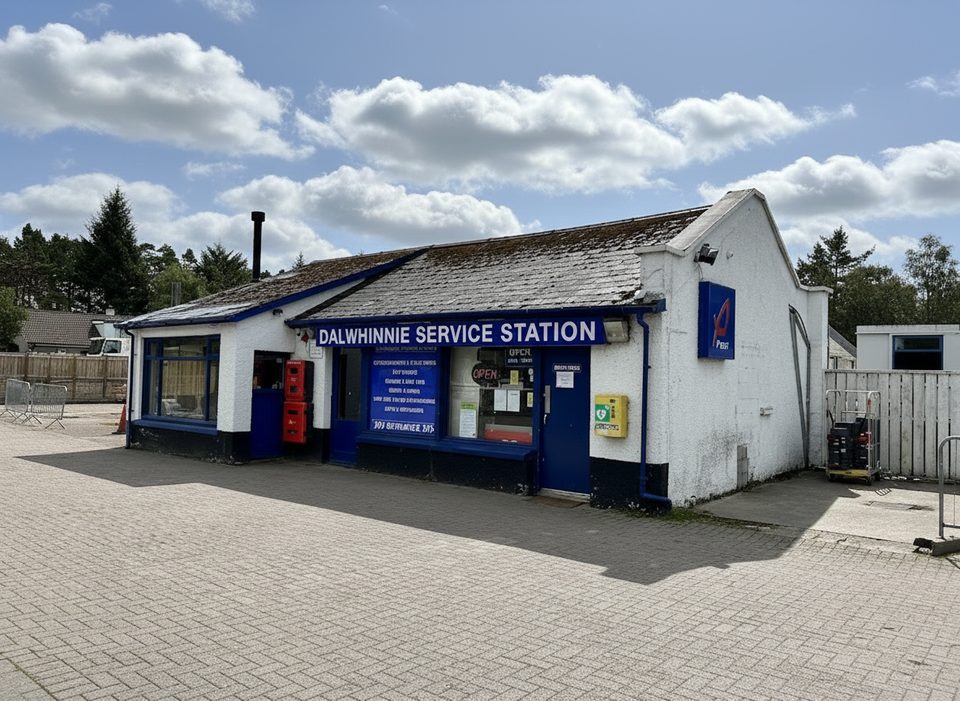 Dalwhinnie Filling Station, Cairngorms National Park