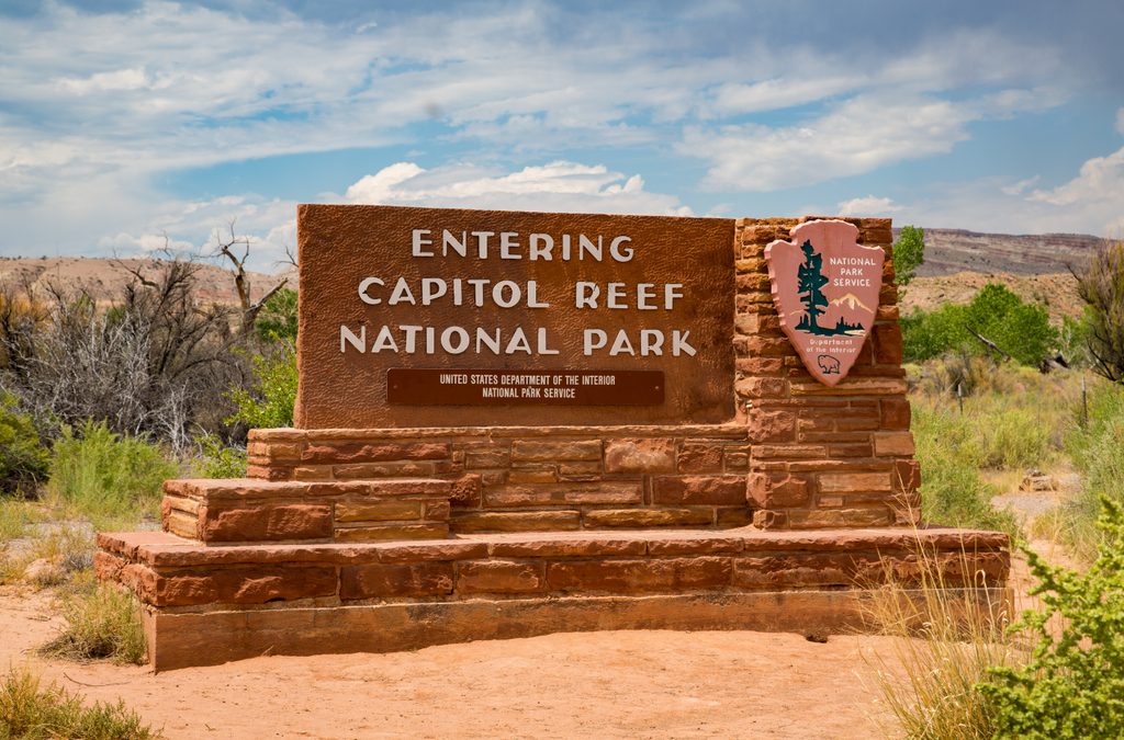 Capitol Reef National Park Entrance Sign, Capitol Reef National Park