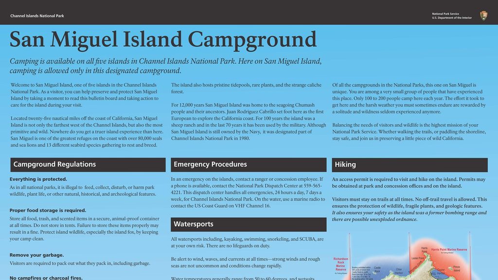 San Miguel Island Campground, Channel Islands National Park
