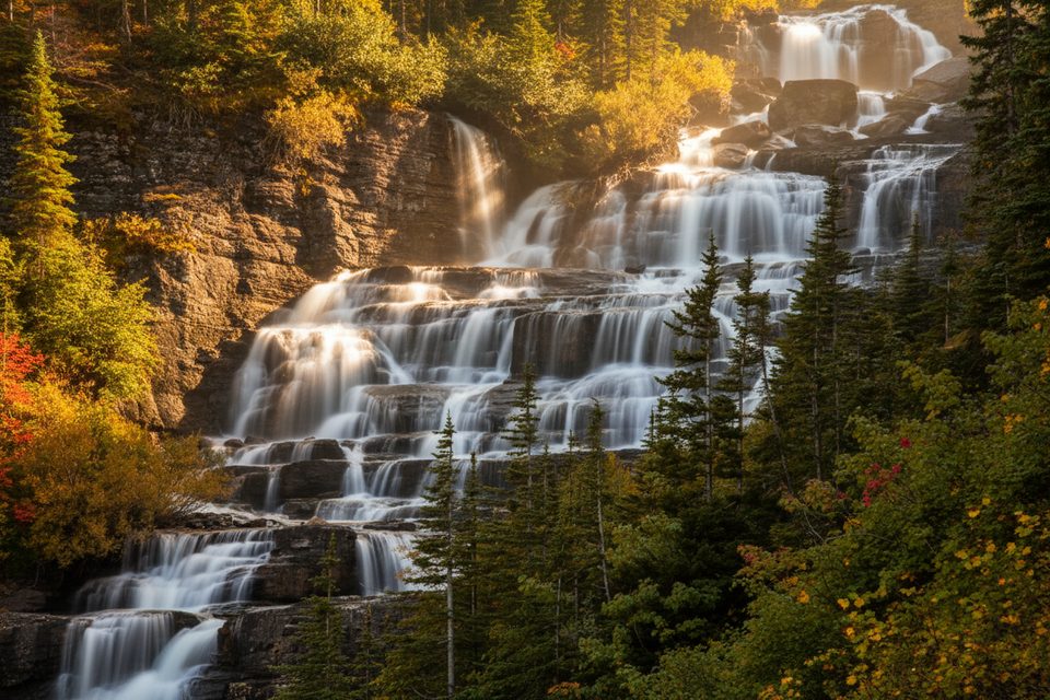 Mokowanis Cascade, Glacier National Park