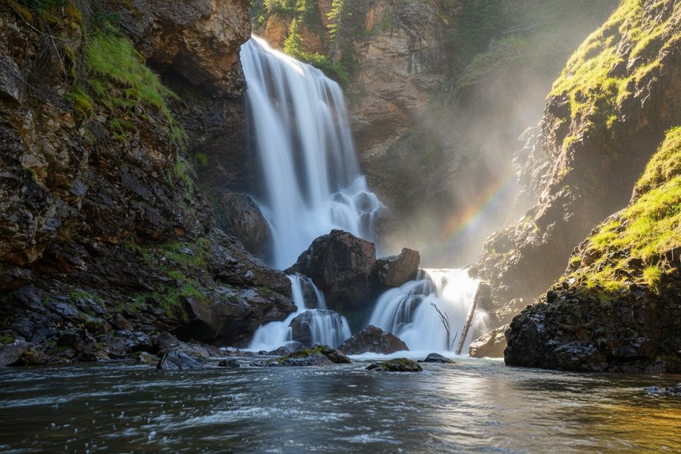 Dawn Mist Falls, Glacier National Park