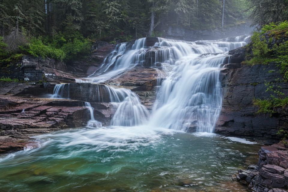 Lower Virginia Falls, Glacier National Park