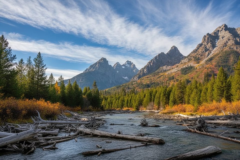 Ribbon Cascade, Grand Teton National Park