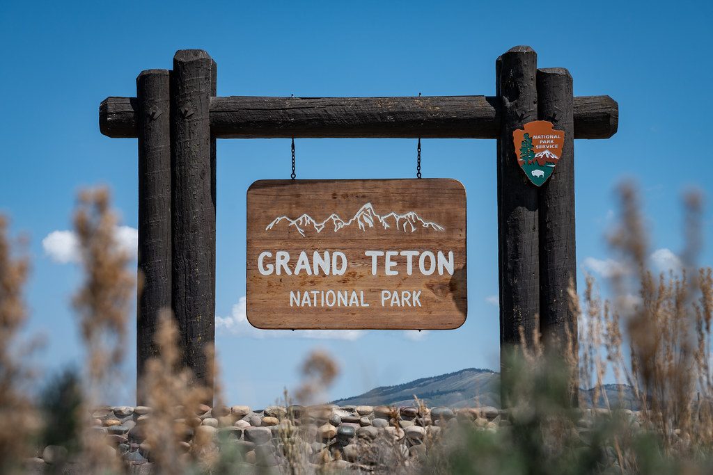 Grand Teton National Park Entrance Sign, Grand Teton National Park