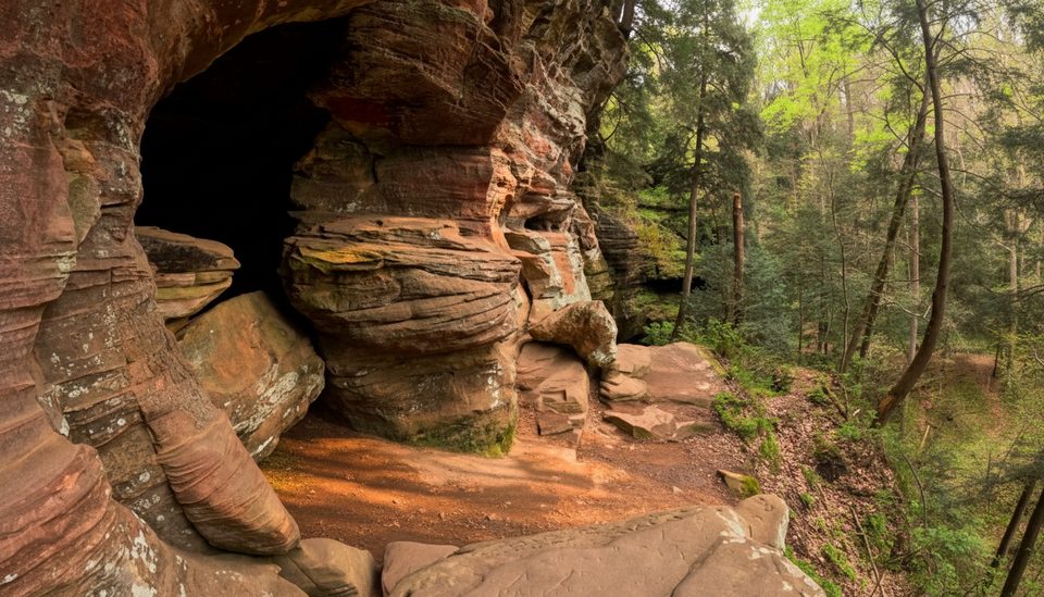 Rock House Cliff Overlook, Hocking Hills State Park