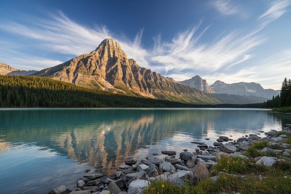 Lower Waterfowl Lake, Icefields Parkway (Highway 93)