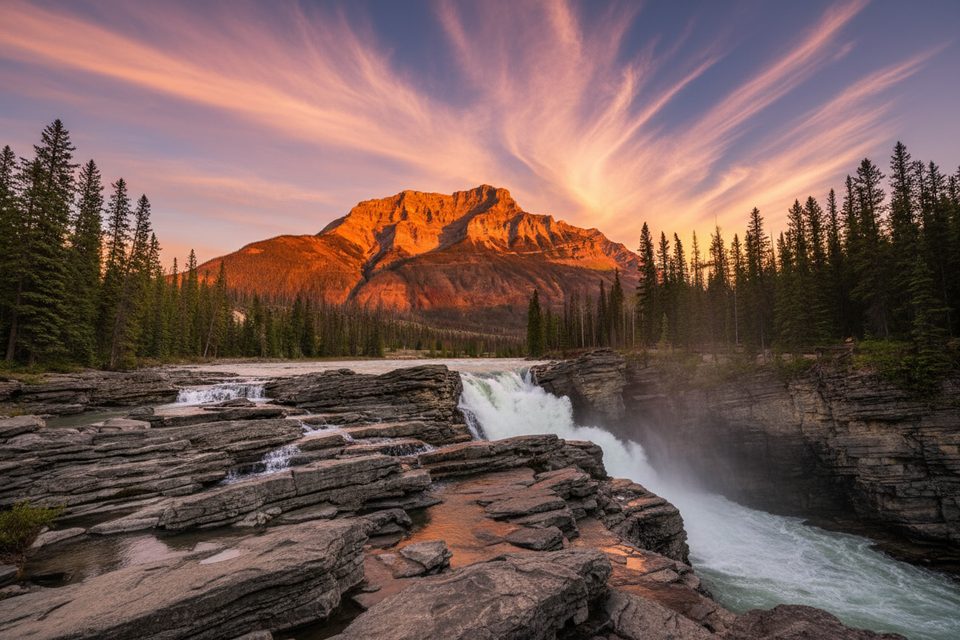 HI Athabasca Falls, Jasper National Park