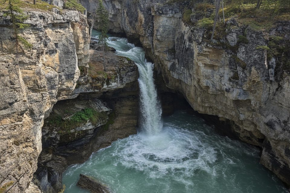 Stanley falls, Jasper National Park