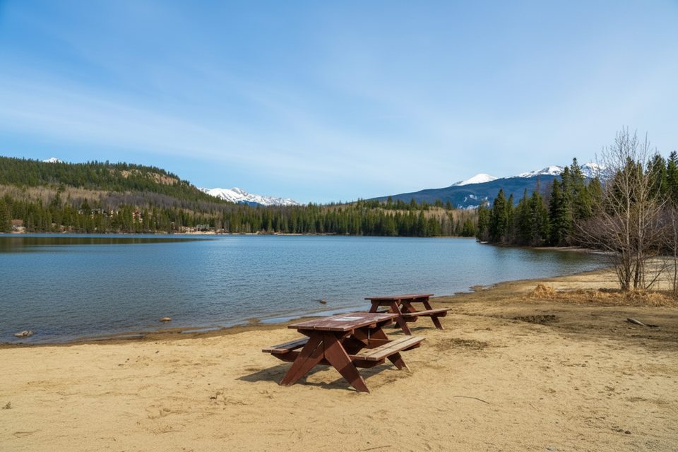 Pyramid Lake Beach, Jasper National Park