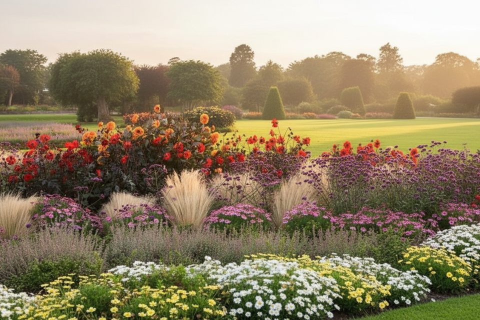Herbaceous Border at Killarney House, Killarney National Park