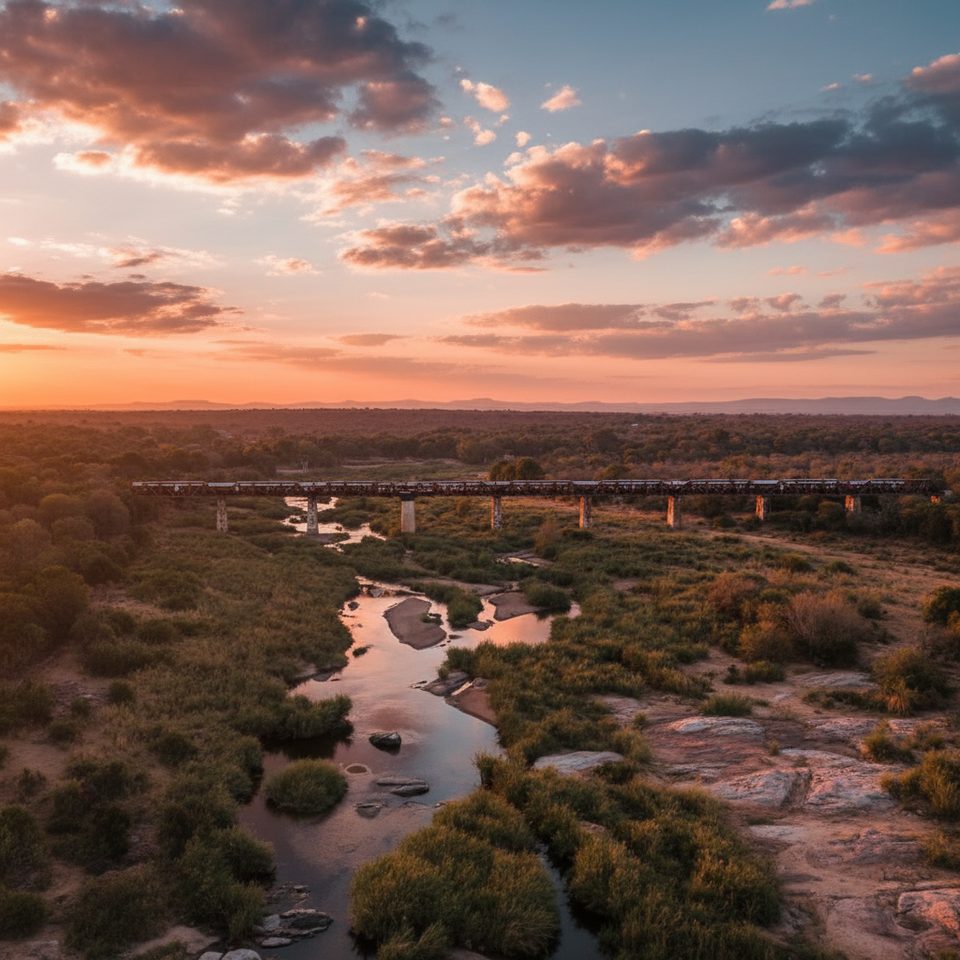 Kruger Shalati: The Train on the Bridge, Kruger National Park