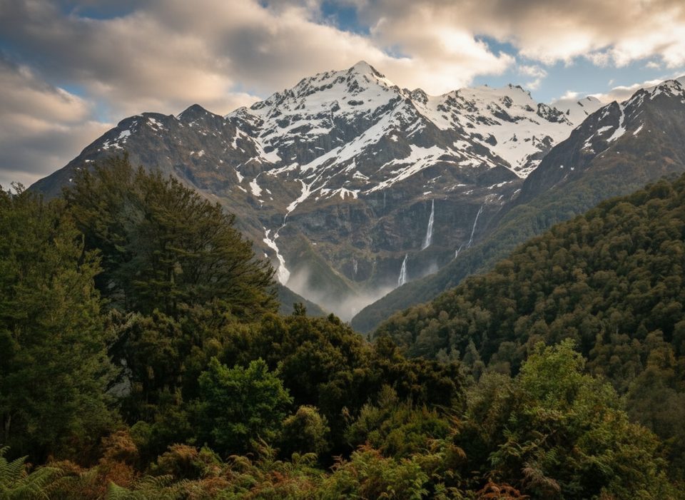 Bridal Veil Falls (Routeburn), Mount Aspiring National Park