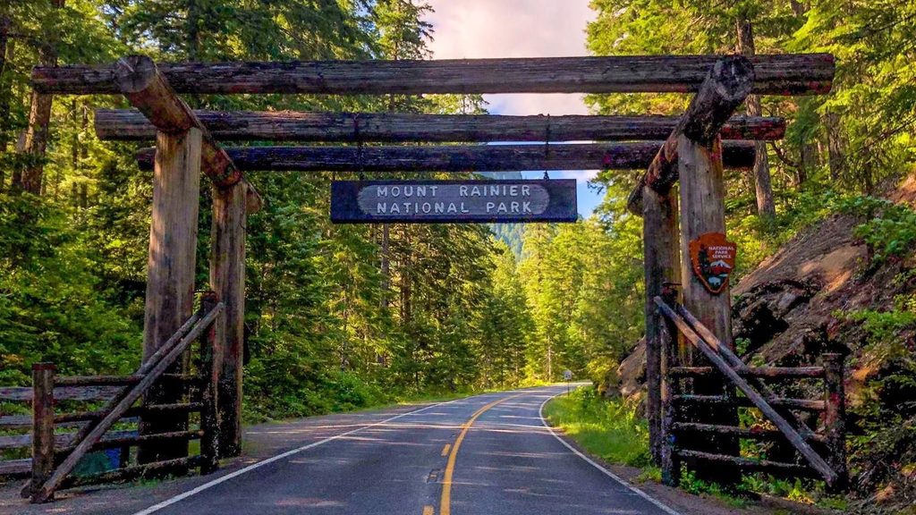 Stevens Canyon Entrance Arch, Mount Rainier National Park