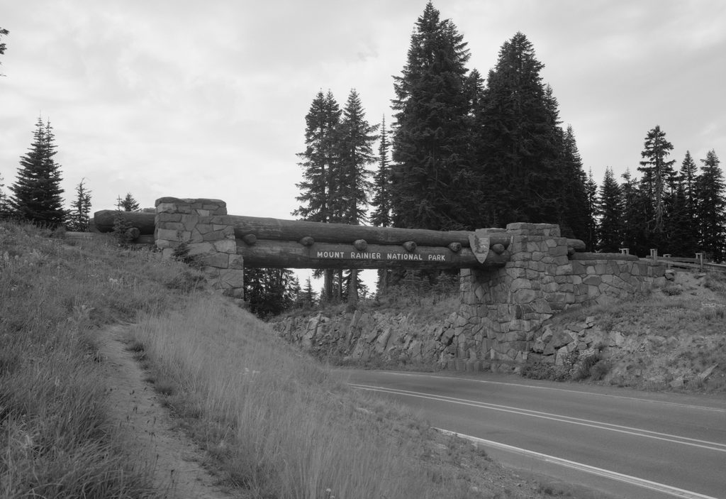 Chinook Pass Entrance Arch, Mount Rainier National Park