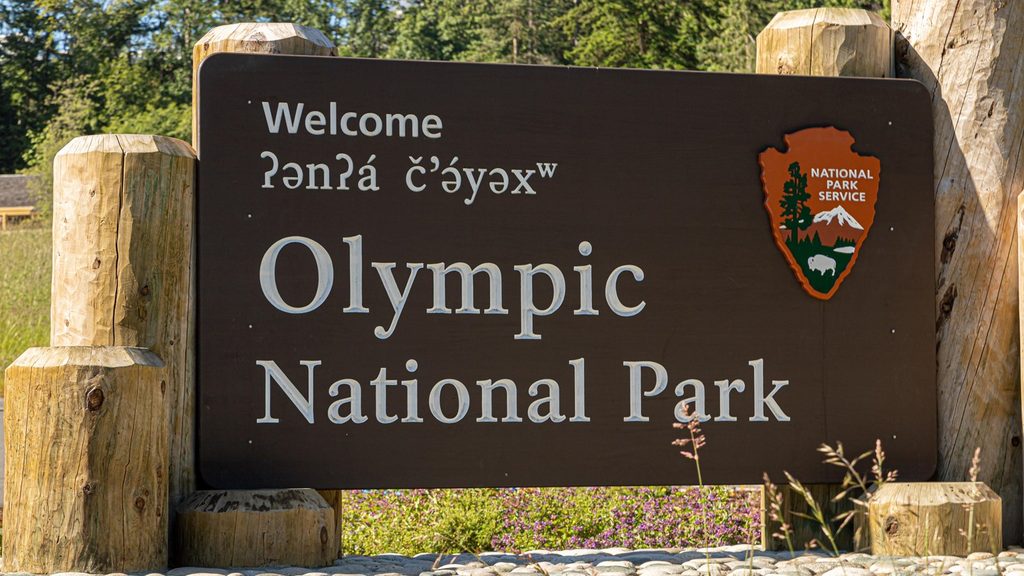 Olympic National Park Entrance Sign, Olympic National Park