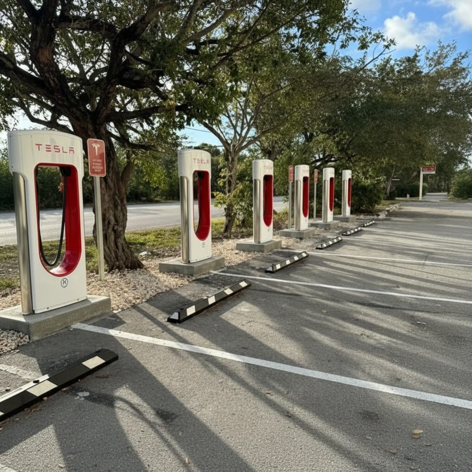 Tesla Supercharger - Courtyard by Marriott Marathon, 2146 Overseas Hwy, Overseas Highway