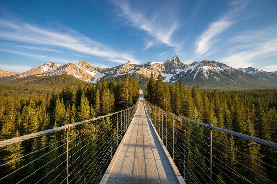 Blackshale Suspension Bridge, Peter Lougheed Provincial Park