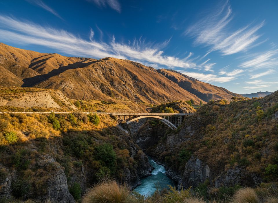 Kawarau Falls Bridge (Old), Frankton, Queenstown-Lakes District, New Zealand