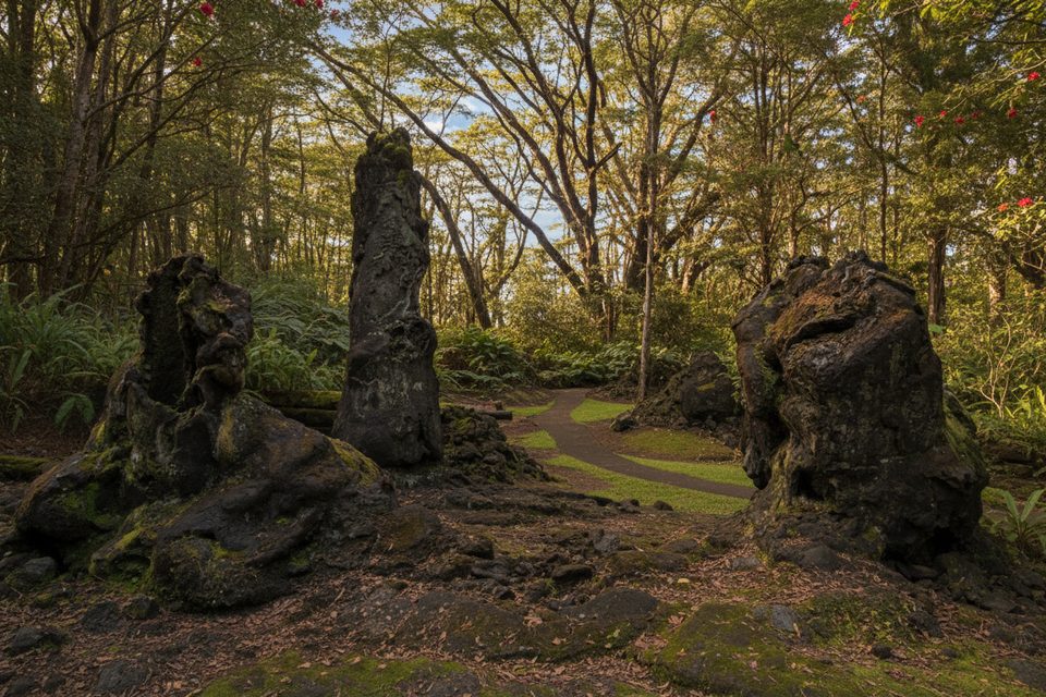 Lava Tree State Monument, Red Road (Kapoho–Kalapana Road), Hawaii