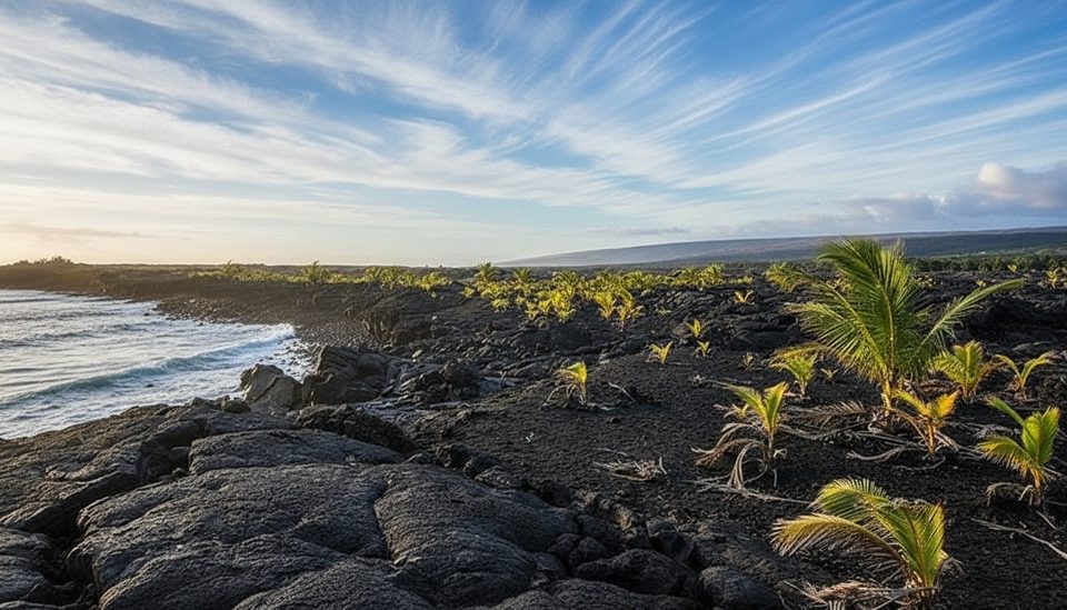 Kaimū Black Sand Beach, Red Road (Kapoho–Kalapana Road), Hawaii