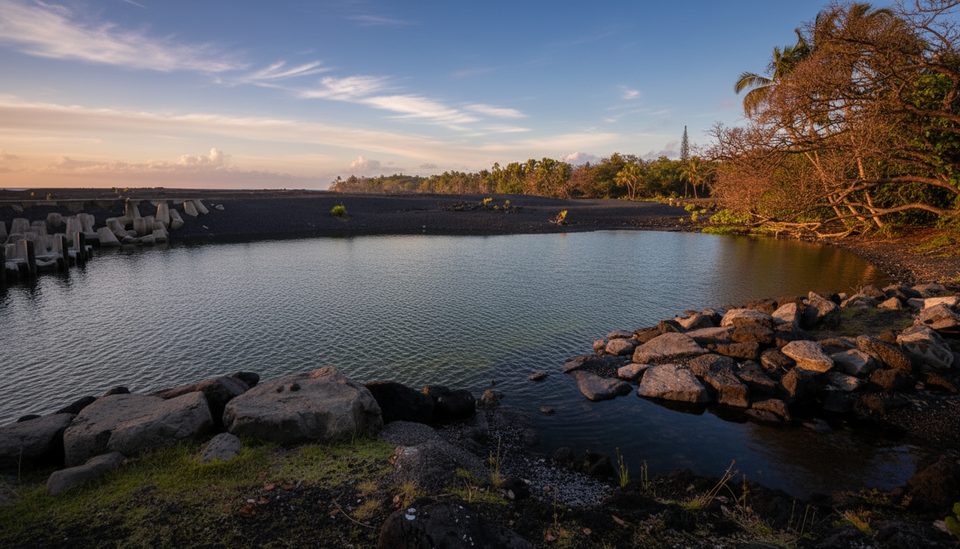 Pohoiki Warm Ponds, Red Road (Kapoho–Kalapana Road), Hawaii