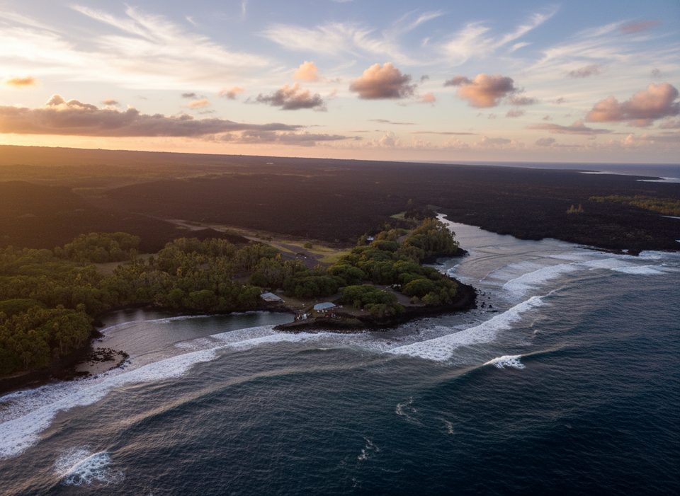 2018 Pohoiki lava delta, Red Road (Kapoho–Kalapana Road), Hawaii