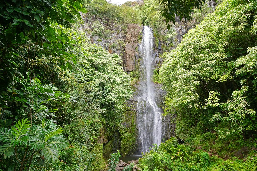 Upper Waikani Falls (Three Bears Falls), Road to Hana