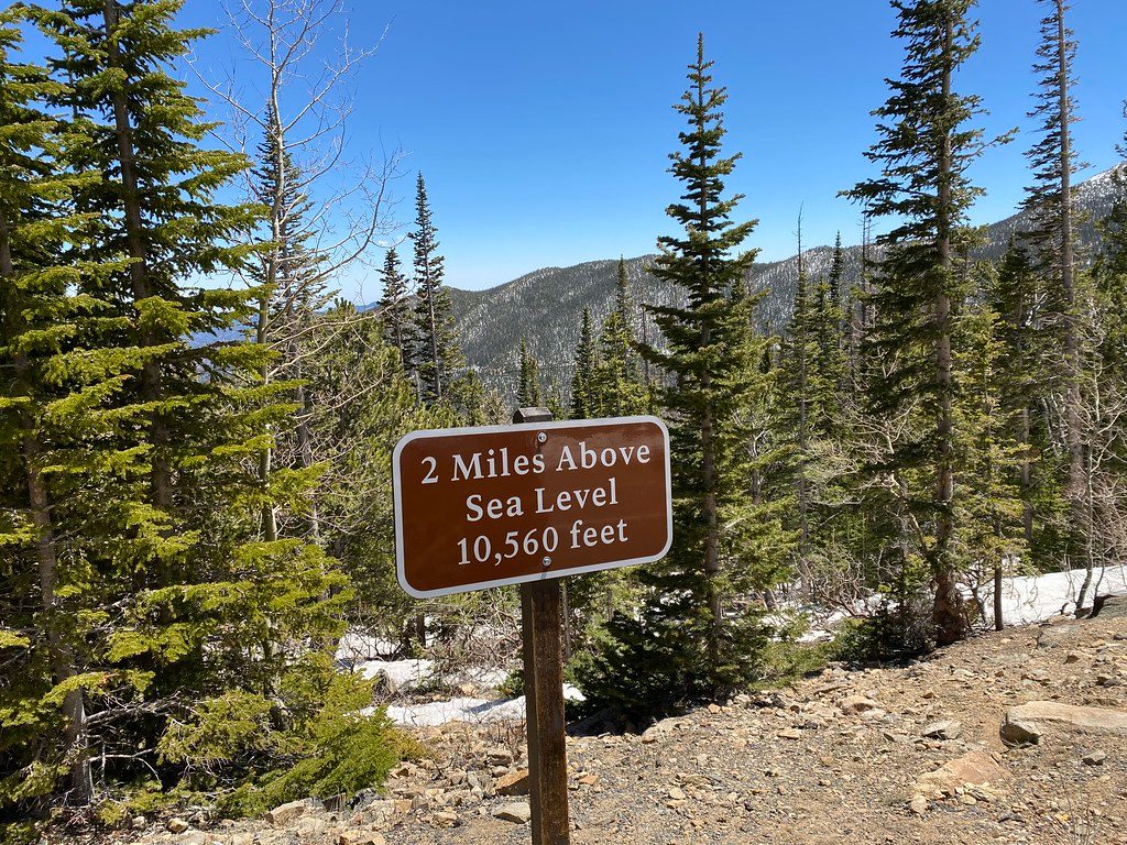 2 miles above sea level, Rocky Mountain National Park