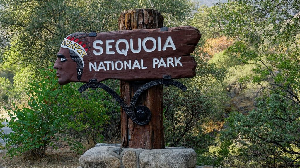 Ash Mountain Entrance Sign, Sequoia National Park
