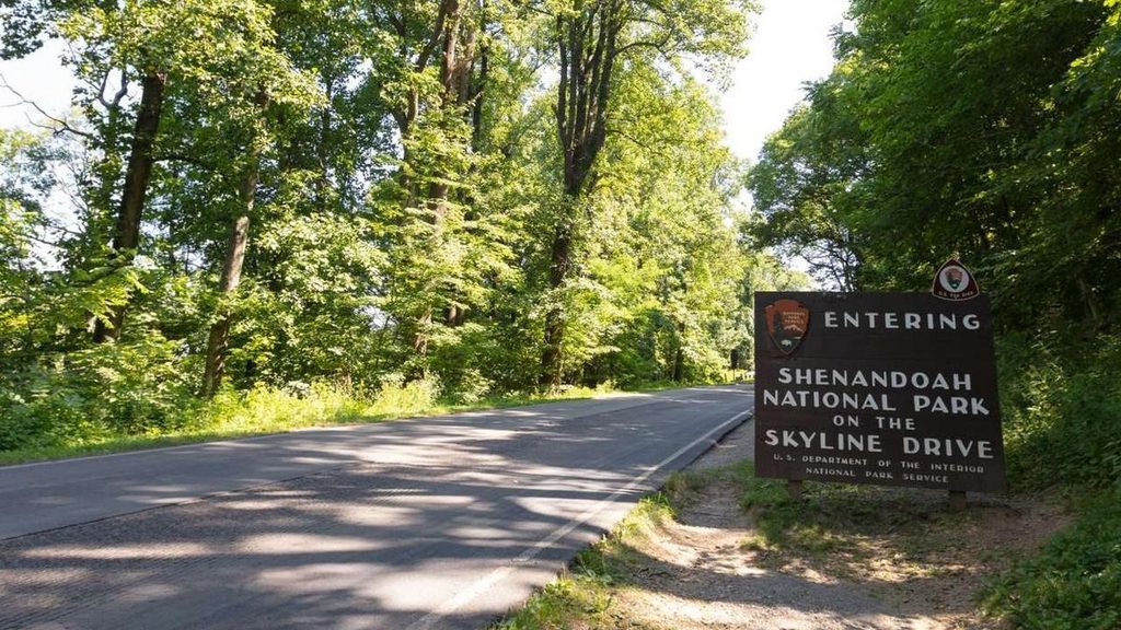 Shenandoah National Park Entrance Sign (Rockfish Gap Entrance), Shenandoah National Park