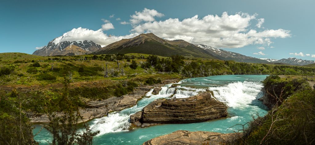 Cascada Río Paine, Torres del Paine National Park