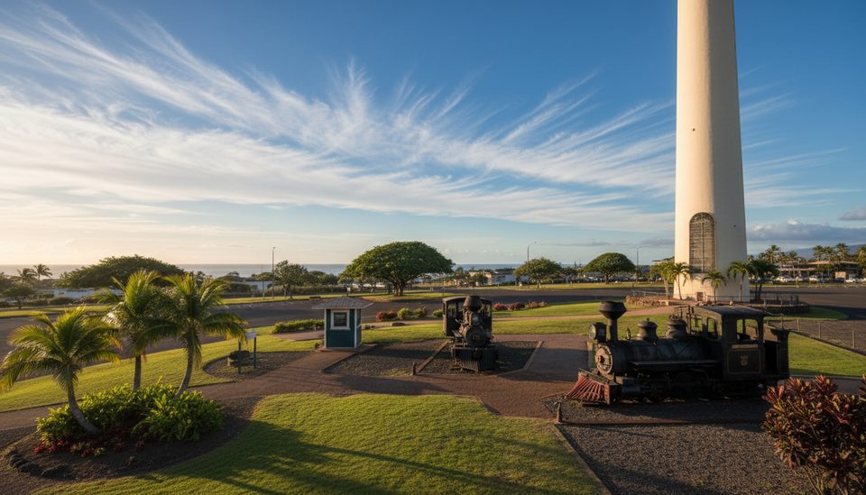 Pioneer Mill Smokestack and Park, West Maui Scenic Drive