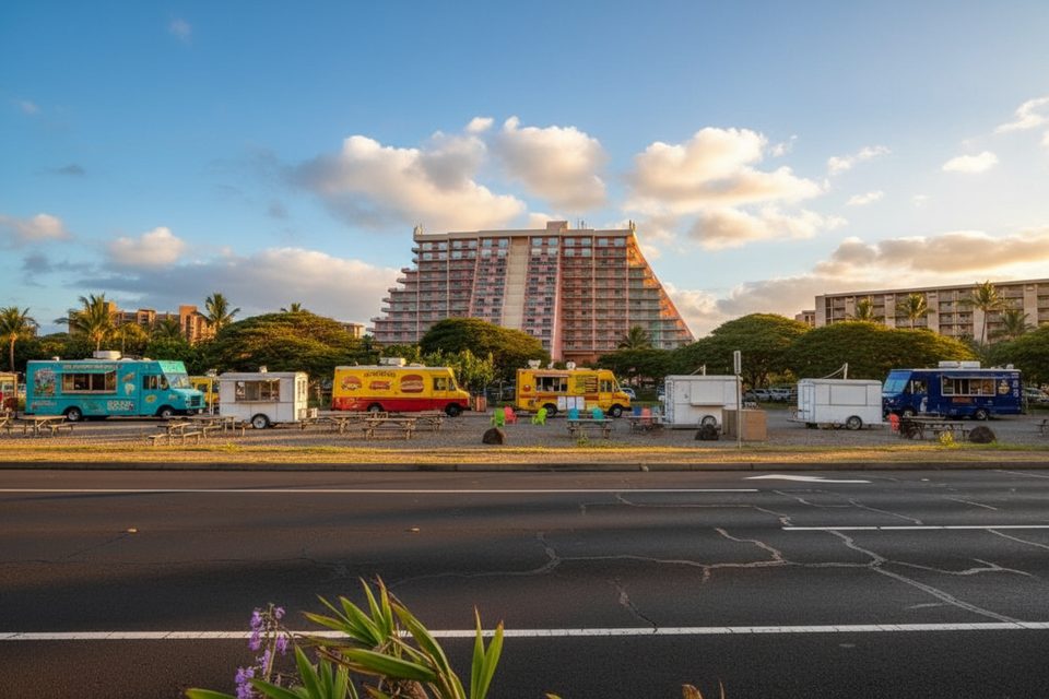 Hoopiilani Food Truck Park, West Maui Scenic Drive