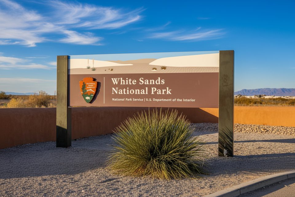 White Sands National Park Entrance Sign, White Sands National Park