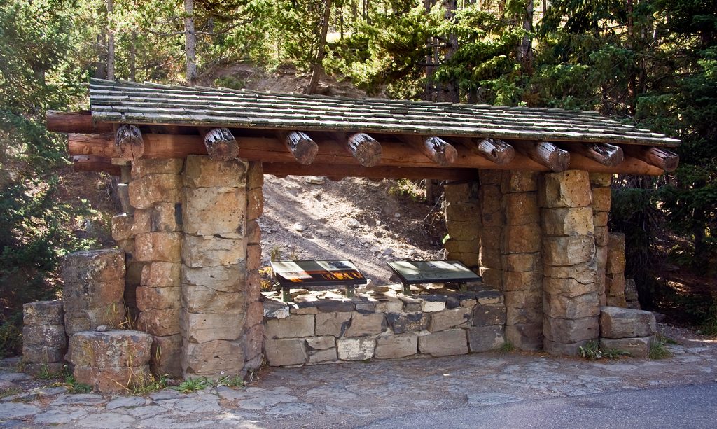 Obsidian Cliff Kiosk, Yellowstone National Park