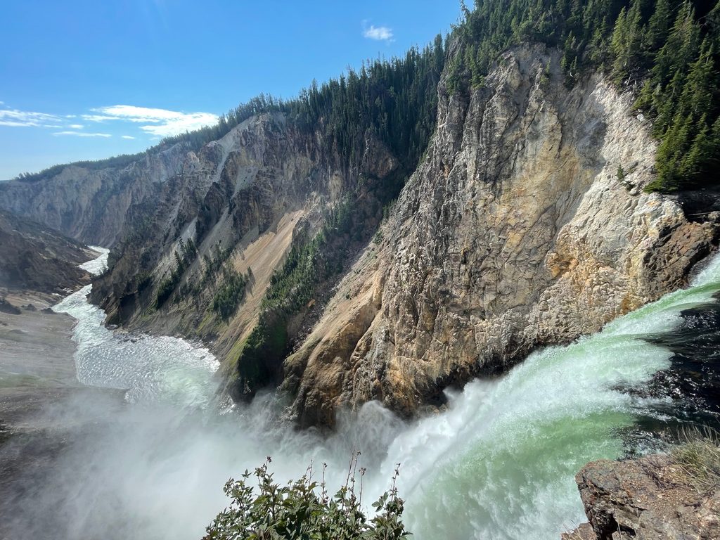 Brink of the Lower Falls, Yellowstone National Park