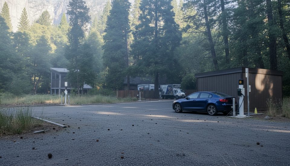 Yosemite Valley Welcome Center EV Charging Station, Yosemite National Park