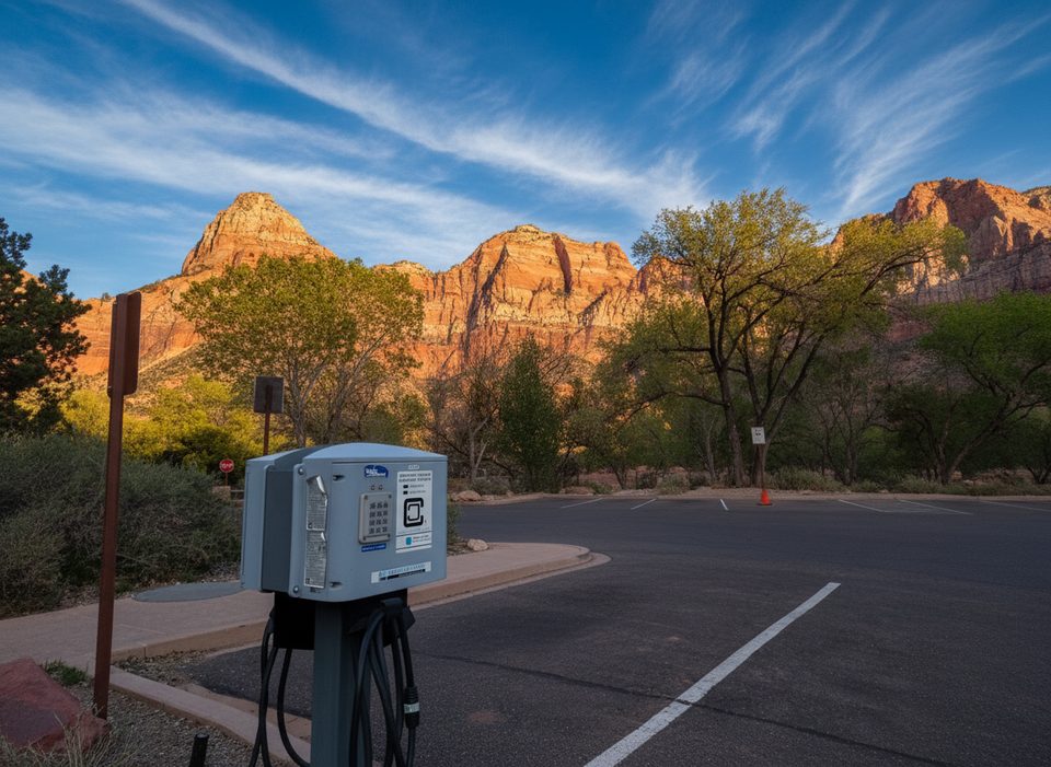 Zion National Park Visitor Center EV Charging, Zion National Park