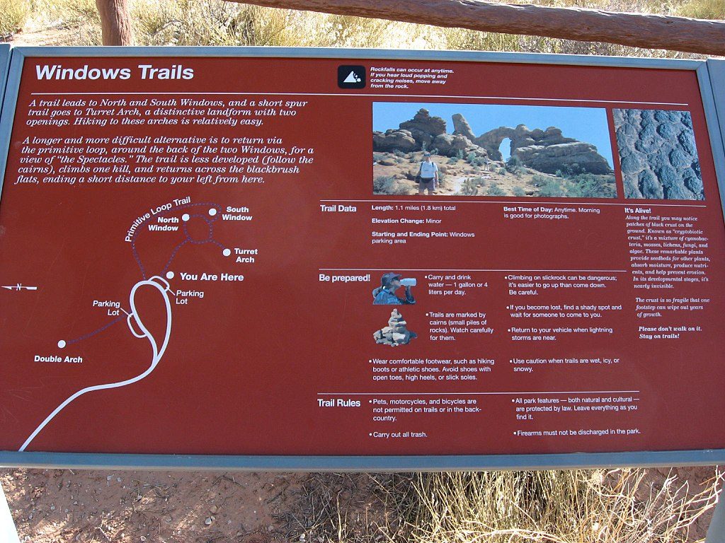 Windows Primitive Loop Trail, Arches National Park